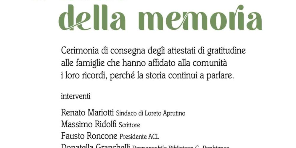 Il dono della memoria
