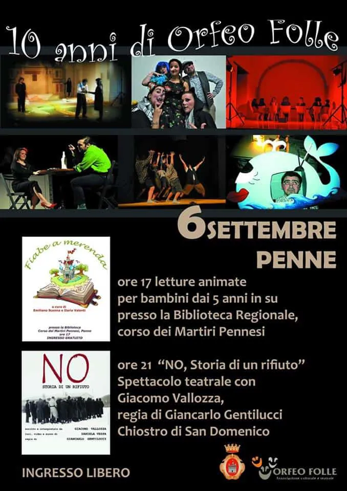 10 anni di Orfeo Folle - 6 settembre Penne