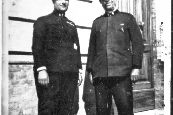 Guardie comunali anni '30 - a sinistra Scozzese Felice a destra Micolitti Francesco