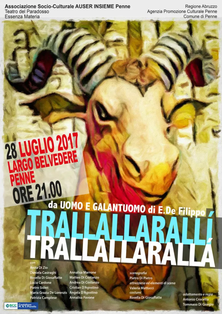 28 luglio 2017 spettacolo teatrale Penne