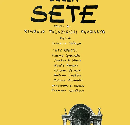 Locandina dello spettacolo Commedia della sete
