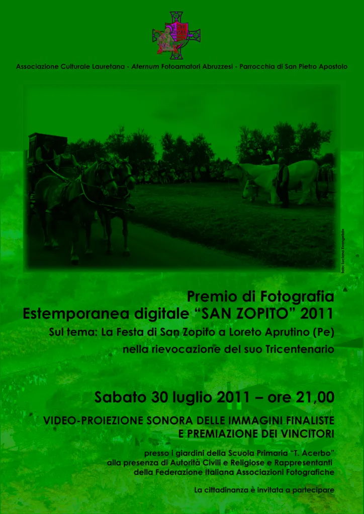 PREMIO di FOTOGRAFIA san zopito