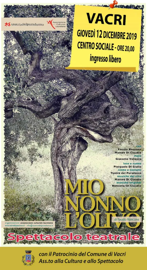 mio nonno l'olivo a VACRI