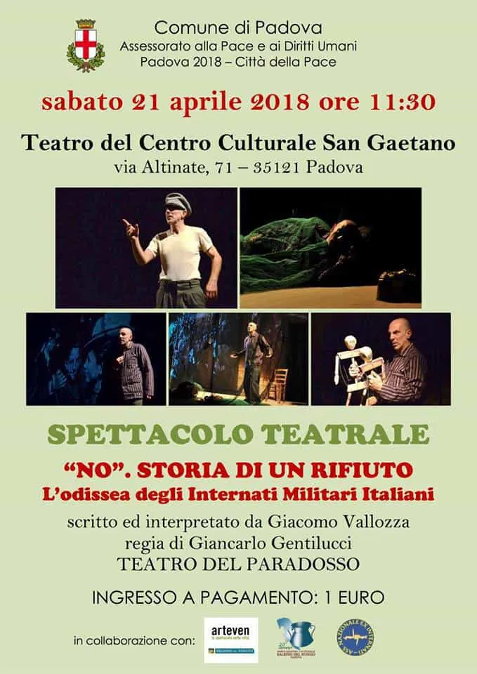 "No" storia di un rifiuto 21 aprile 2018 Padova