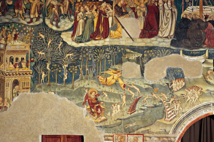 Loreto Aprutino: santa maria in piano giudizio universale totale part (10 di 11)