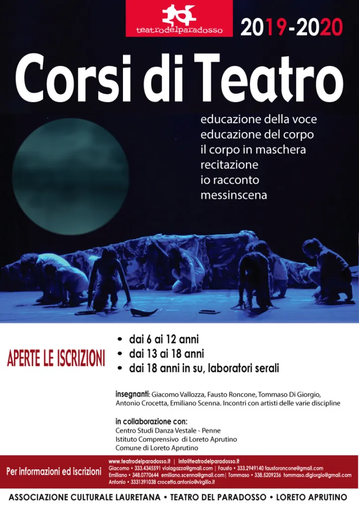 corsi di teatro 2018