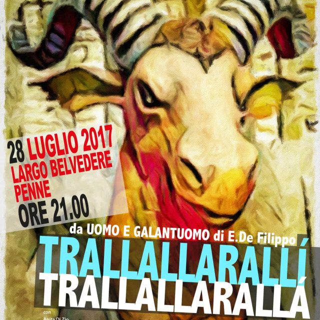 28 luglio 2017 spettacolo teatrale Penne