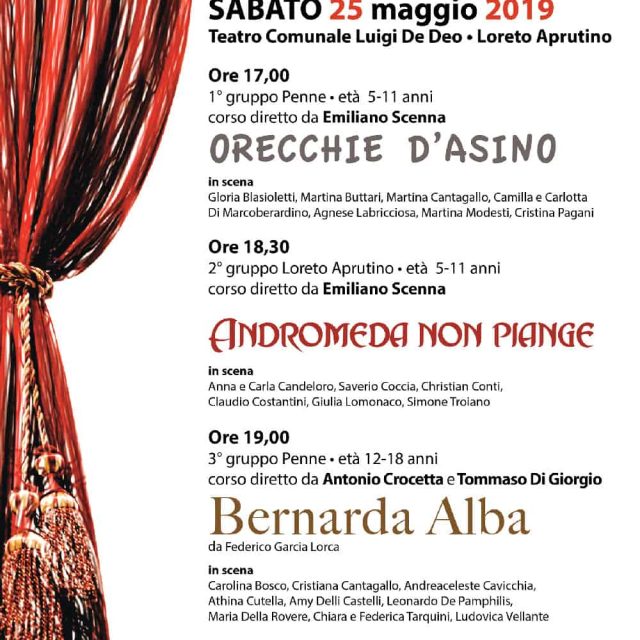 saggio laboratori teatro 2019