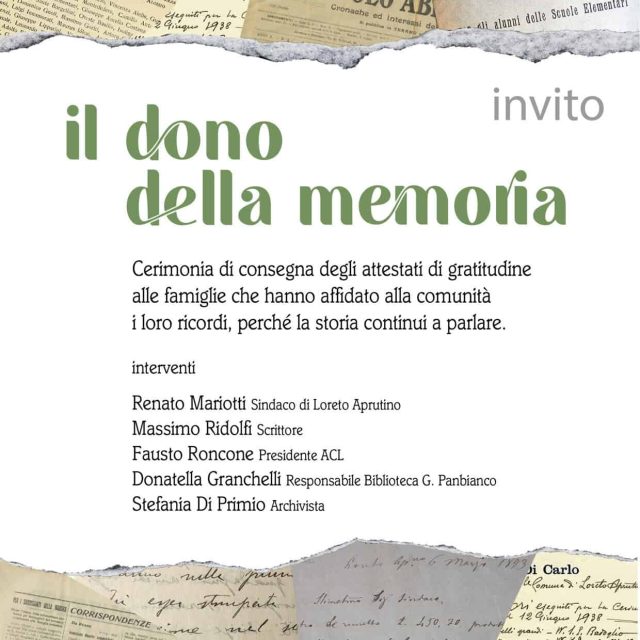 Il dono della memoria