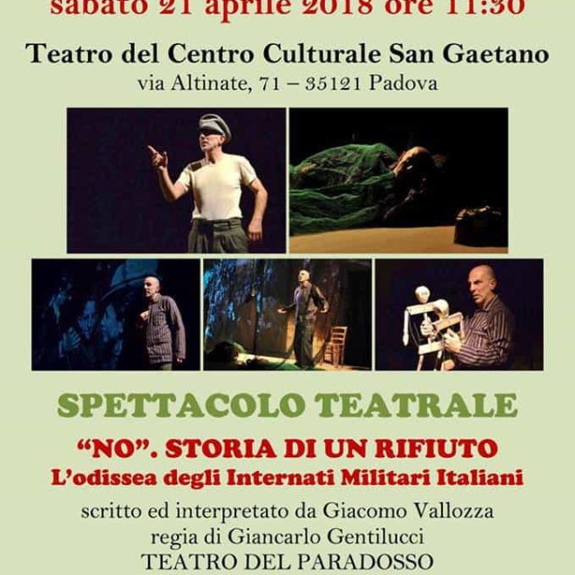 “No” storia di un rifiuto 21 aprile 2018  Padova